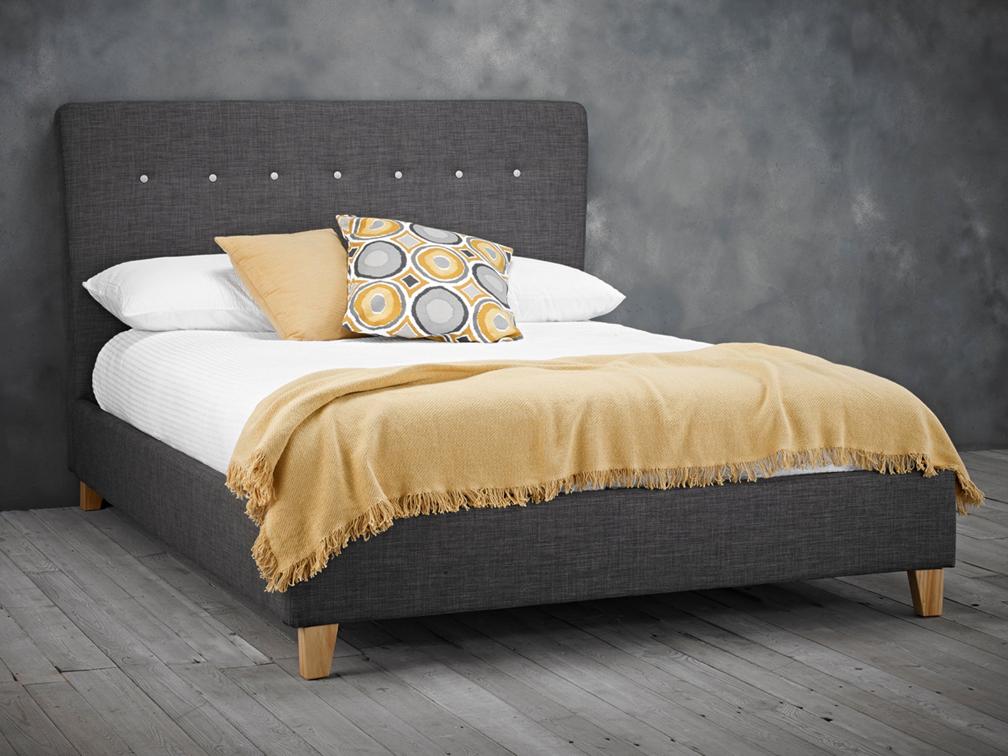 Portico Bed Frame in Charcoal – The Cosy Company LTD